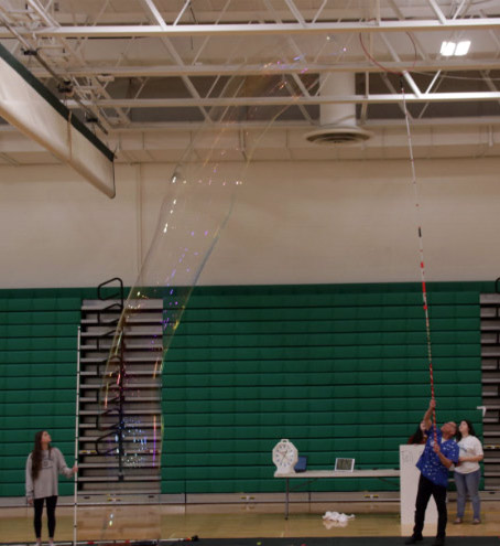 Guinness World Record Holder Tallest Free Standing Soap Bubble